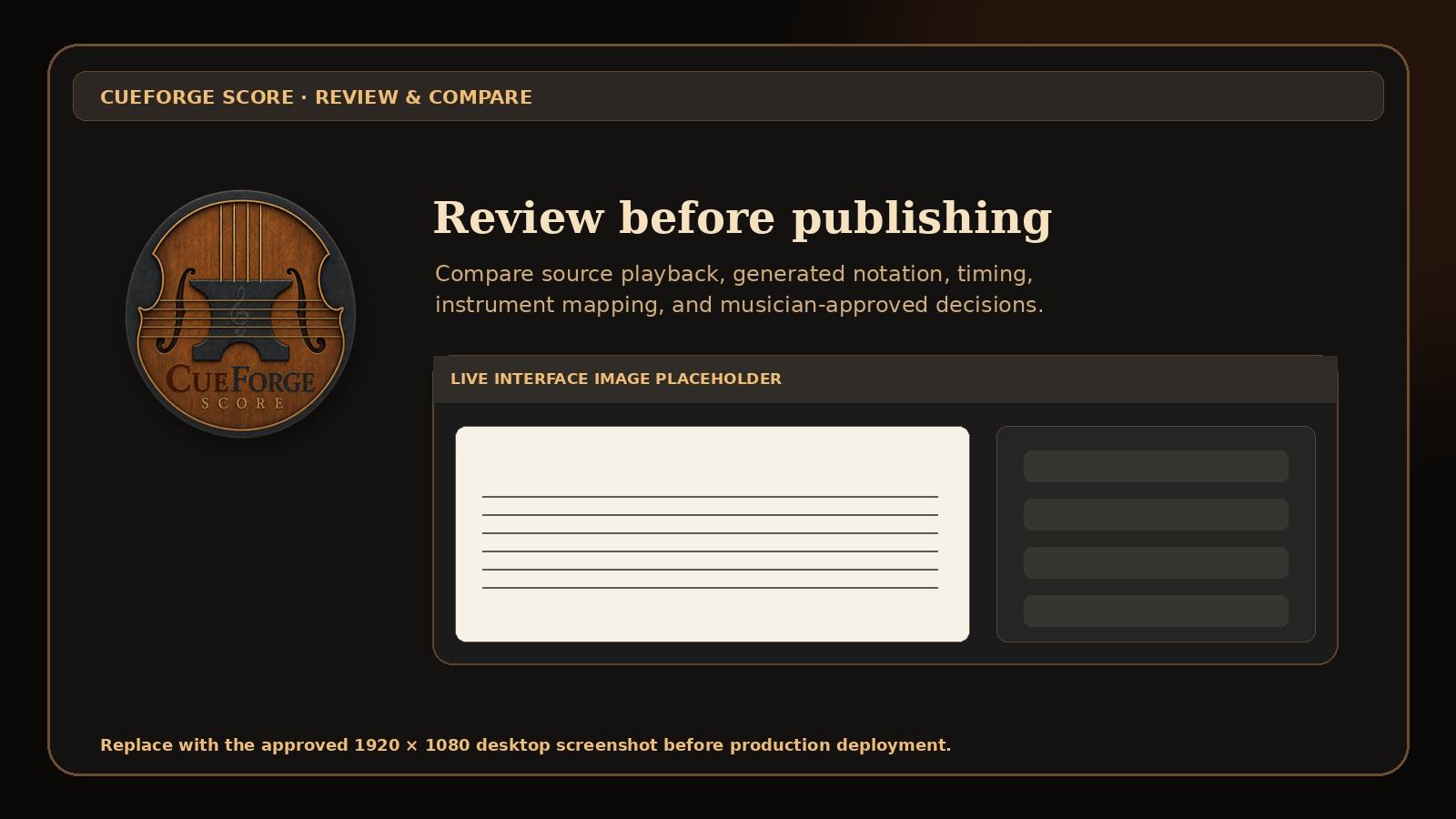 CueForge Score review and compare