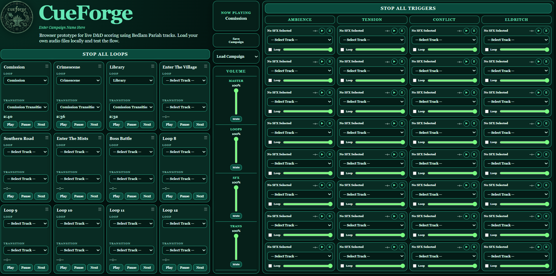 Lovecraft module interface